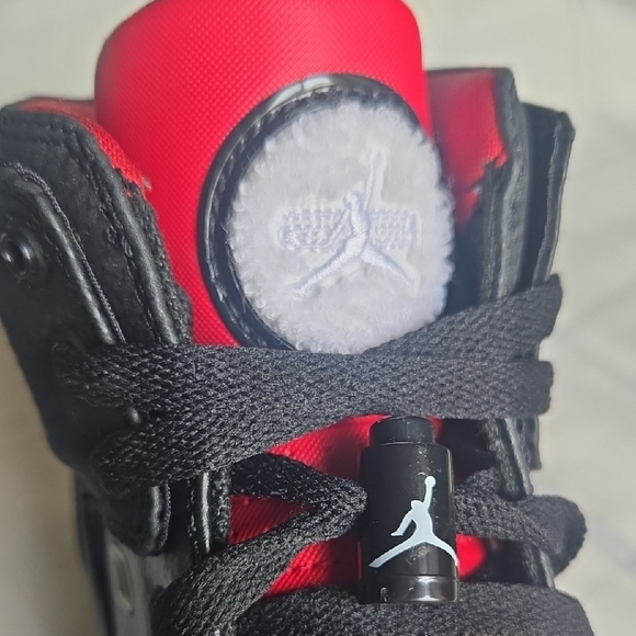 Jordan Ol' School Black & Red High Tops - Picture 4 of 15